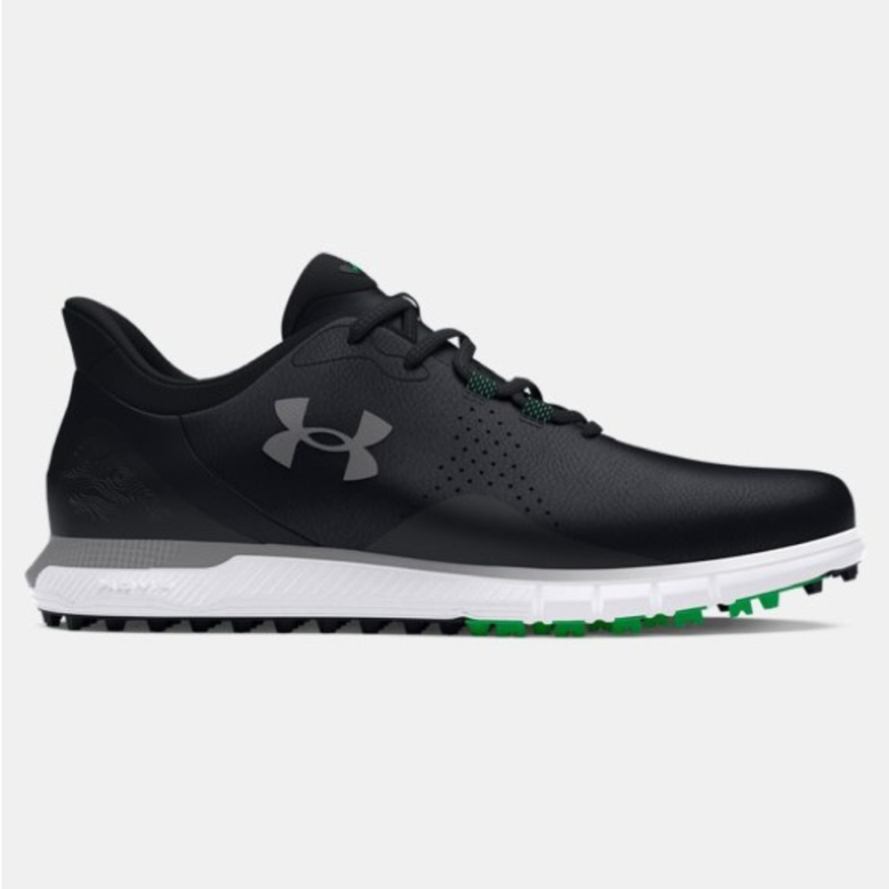 Under Armour Black and White Spikeless Golf Shoes